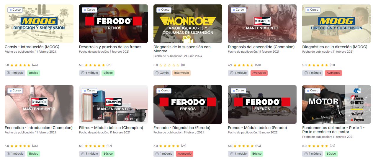 Cursos DRiV online mecánica coches Cursos online mecánica coches