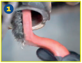 MOOG - Clean the inner thread of the wheel knuckle with a wire brush