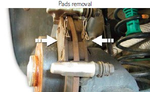 Pads removal Pads removal