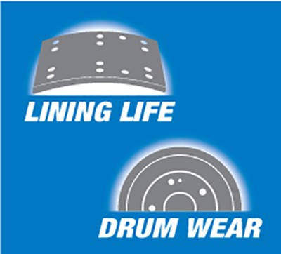 Drum Wear Lining Wear Lockups Abex brake pads displaying part number 6326