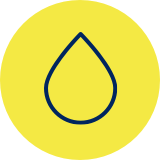 Water Pump Icon on Yellow Background Water Pump Icon on Yellow Background