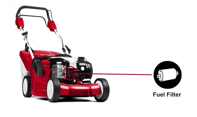 check-fuel-filter-in-lawn-mower Check fuel filter in lawn mower graphic.