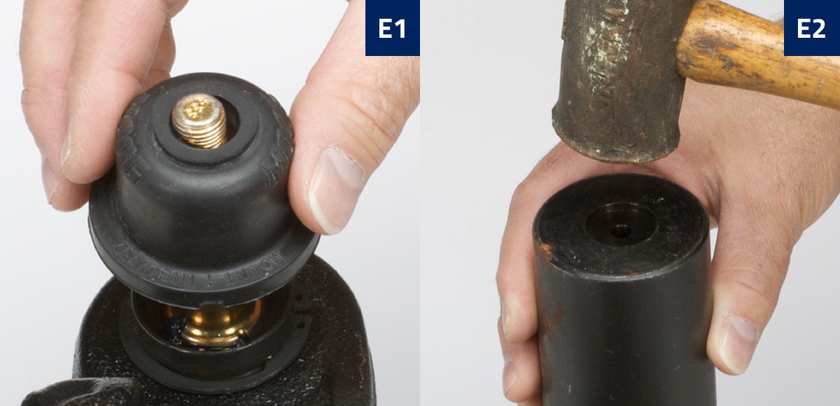 intalling-ball-joint-dust-boot-by-hand